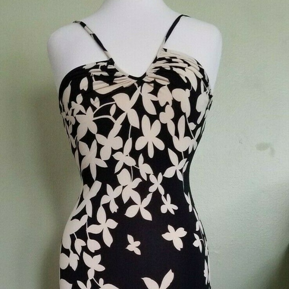Open Back Floral Halter Dress